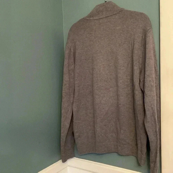 Patagonia men’s sweater - quarter zip - gray - lambswool blend - large - Picture 5 of 5